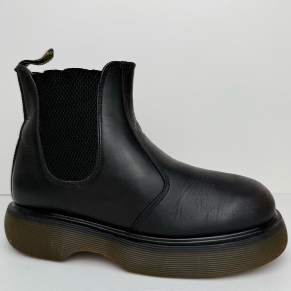 Vintage Dr. Martens 2976 Chelsea Black Greasy Chunky Club MIE Boots UK 4 - Picture 5 of 15